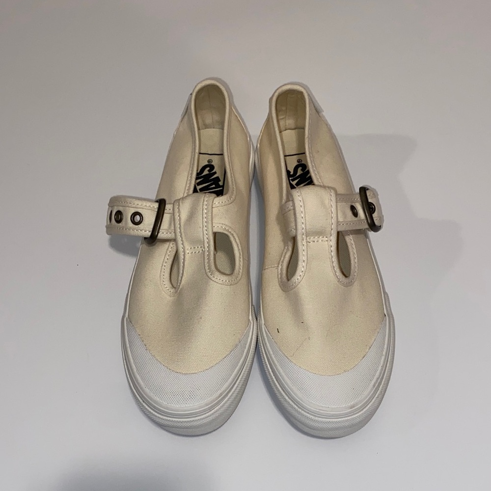 Vans Cream and White Women's Sneakers
